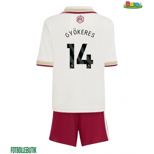 Arsenal Viktor Gyokeres #14 Tredjeställ Barn 2025-26 Kortärmad (+ Korta byxor)